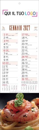 Calendari personalizzati gastronomia Silhouette 2027