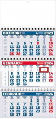 Calendario Trittico Spirale 2025
