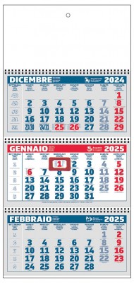 Calendario Trittico Spirale 2025