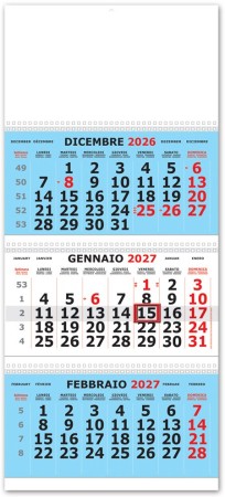 Calendari personalizzati trittico olandese 2027