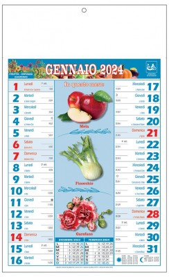 Calendari Frutta e Verdura personalizzati 2024