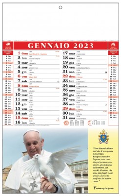 Calendario Papa Francesco 2023