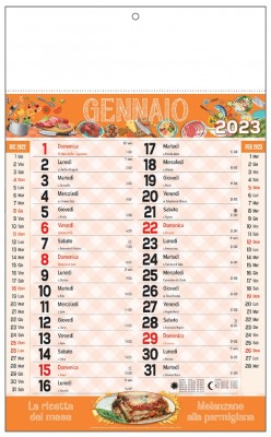 Calendario ricettario regionale 2023