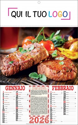 Calendari personalizzati carne cotta 2026