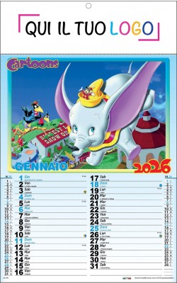 Calendari personalizzati Cartoni e fumetti 2026