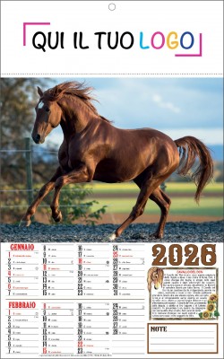 Calendari personalizzati Cavalli 2026