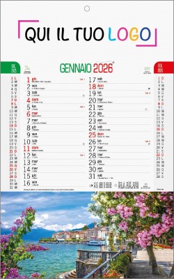 Calendari personalizzati città d'Italia e paesaggi 2026