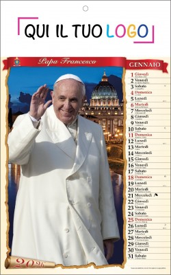 Calendari personalizzati Papa Francesco 2026