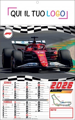 Calendari personalizzati Formula uno 2026