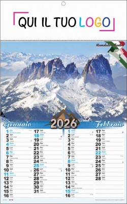 Calendari personalizzati monti 2026