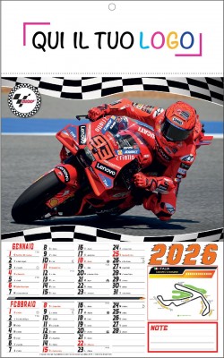 Calendari personalizzati Moto GP 2026