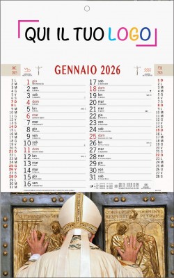 Calendari personalizzati Papa Francesco 2026