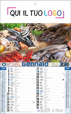 Calendari personalizzati Pesce crudo 2026