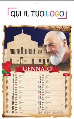 Calendari personalizzati San Pio 2026