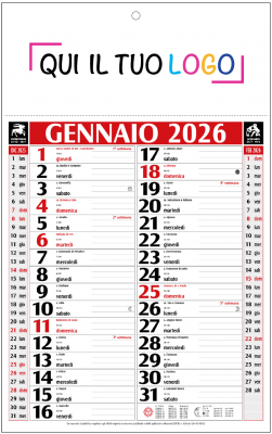 Calendari personalizzati olandese mini 2026