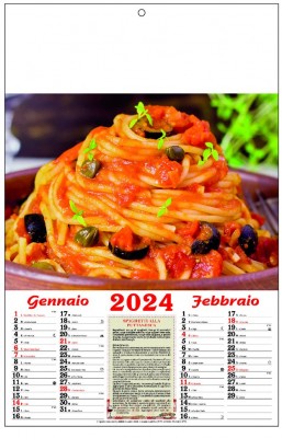 Calendario gastronomia cucina e ricette 2024