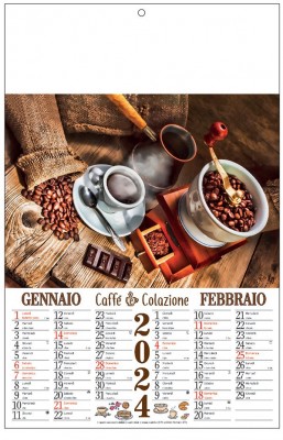 Calendario Caffè e Bar illustrato 2024