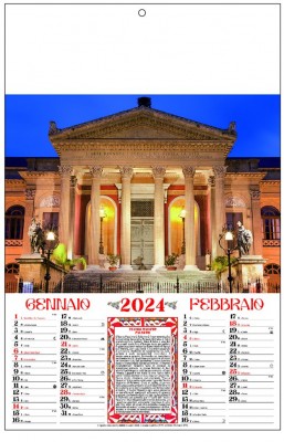 Calendario sicilia illustrato 2024