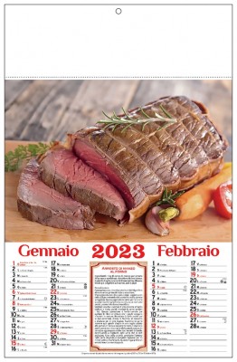 Calendari Carne cotta e cucina italiana 2023