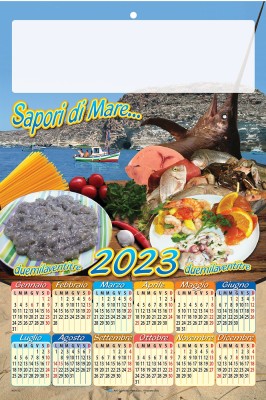 Calendario poster Pesce 2023