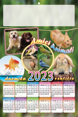 Calendario Poster Animali 2023