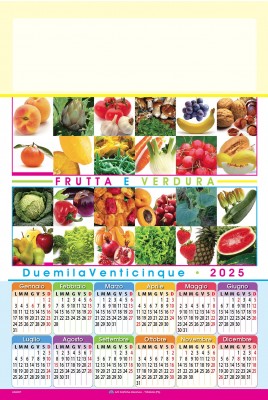 Calendari personalizzati poster frutta