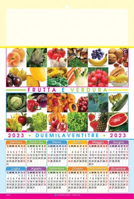 Calendario poster frutta 2023