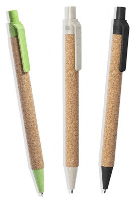 Penna personalizzata in sughero e grano - 6774