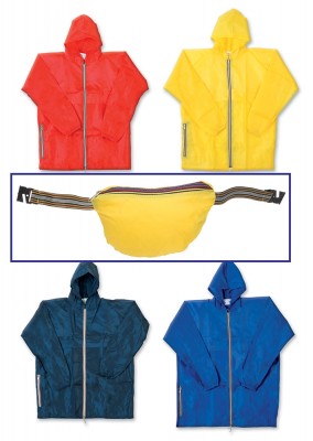 Giacche k-way personalizzate con cappuccio antipioggia