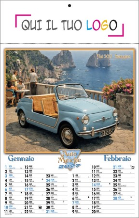 Calendari personalizzati auto mitiche d'epoca 2027