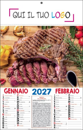 Calendari personalizzati carne cotta 2027