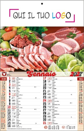 Calendari personalizzati Carne Cruda e Macelleria 2027