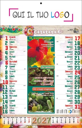 Calendari personalizzati Orto e giardino 2027