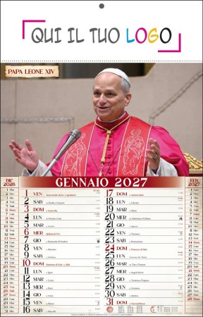 Calendari personalizzati Papa Leone XIV
