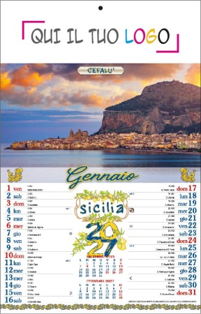 Calendari personalizzati Sicilia 2027