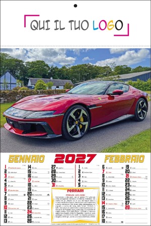 Calendari personalizzati Ferrari 2027