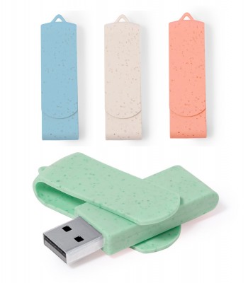 Penna USB personalizzabile in fibra di frumento  16 GB