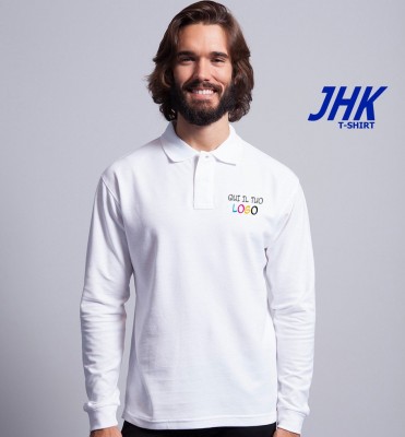 Polo personalizzate JHK regular manica lunga
