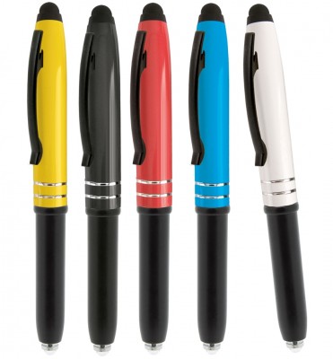 Penna personalizzata touch metallica con led - Light