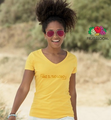 T-shirt personalizzate Fruit Valueweight collo V