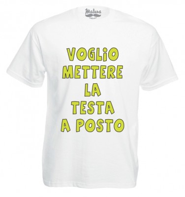 VOGLIO METTERE LA TESTA A POSTO