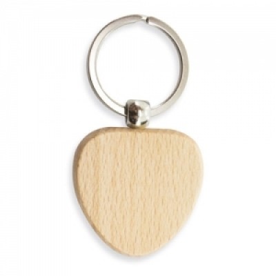 Portachiavi personalizzati in legno - B528 Cuore