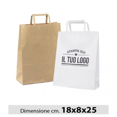 Sacchetti personalizzati carta - Piattina18