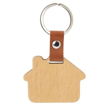 Portachiavi legno casa