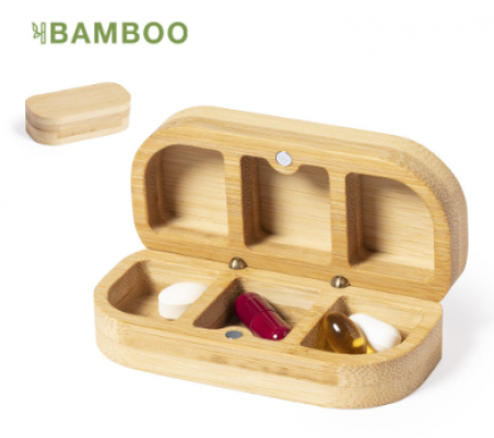 Portapillole in Bambù