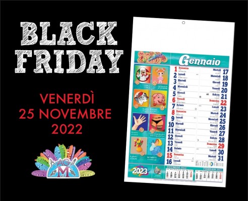 Black Friday Calendari cabala personalizzati 2023