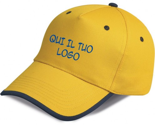 Cappellini personalizzati  bicolore Five