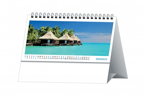 Calendario personalizzati da tavolo Paesaggi  tropicali 2025
