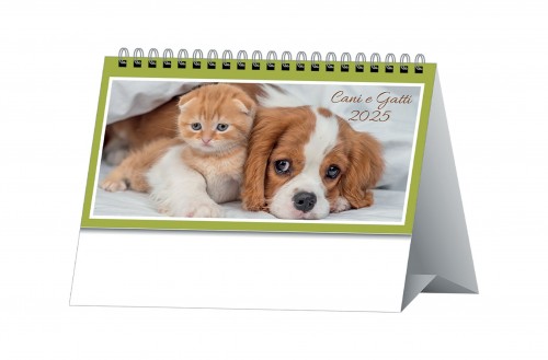 Calendari personalizzati da tavolo cani e gatti 2025