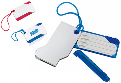 Badge bagagli personalizzati con penna - TM101